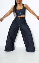 Load image into Gallery viewer, “Champion Flex” High Waist Denim Trousers
