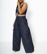 Load image into Gallery viewer, “Champion Flex” High Waist Denim Trousers