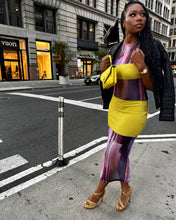Load image into Gallery viewer, The NoMi Dress | Multi-Color Mesh Midi Dress
